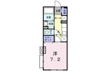 メゾンK.S(1K/2階)の間取り写真