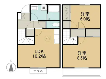REGALO(2LDK)の間取り写真