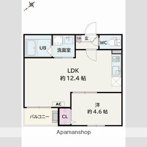 JACK YAWATAⅣ(1LDK/3階)の間取り写真