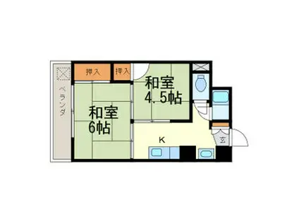 大須レジデンス(2K/6階)の間取り写真