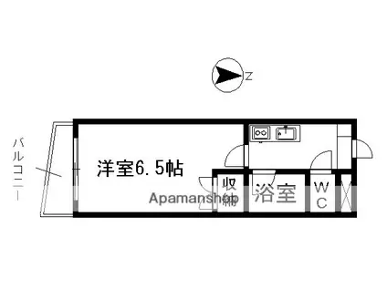 セントラルハイツ金山(1K/2階)の間取り写真