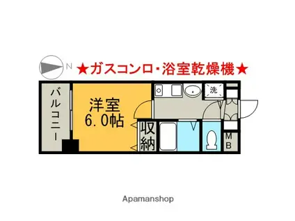 プレサンス桜通アベニュー(1K/11階)の間取り写真