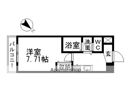 アルフィーレ新栄(1K/11階)の間取り写真