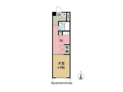 千代田ビルディング(1DK/4階)の間取り写真