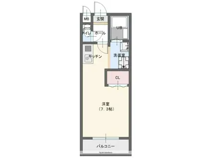 ユーミータチマンション(ワンルーム/1階)の間取り写真