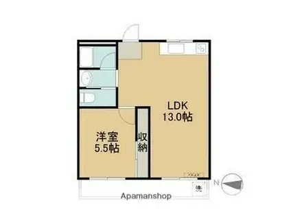 ドエル本郷(1LDK/3階)の間取り写真