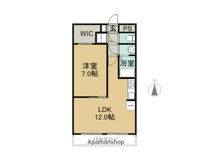 フレンドリーⅠ(1LDK/3階)の間取り写真