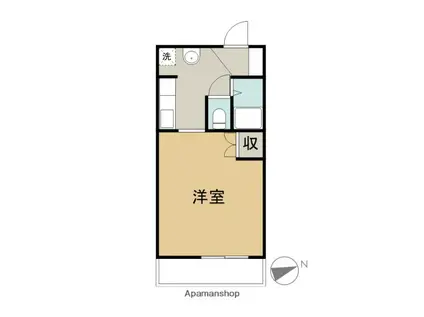 太平洋プラザ(1K/3階)の間取り写真