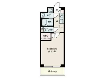 S-FORT四日市西新地(1K/8階)の間取り写真