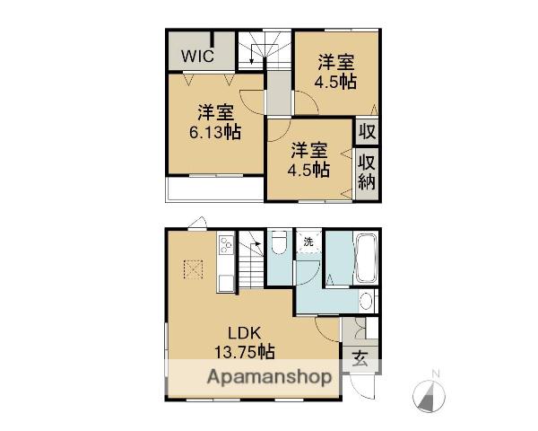 リーブルファイン楠町本郷(3LDK)の間取り写真