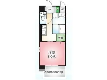 RISORA(1K/6階)の間取り写真