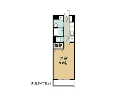 フィオレティーナ四日市(1K/3階)の間取り写真