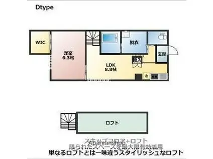 OLIVE MAISON(1LDK/1階)の間取り写真