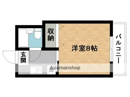 サンケンマンション(1K/2階)の間取り写真