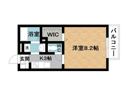 ハイツジュエイユー(1K/1階)の間取り写真