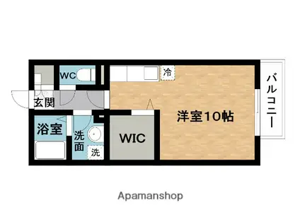 スプレンドーレ(ワンルーム/1階)の間取り写真