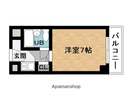 グランヴィラ伊賀(1K/3階)の間取り写真