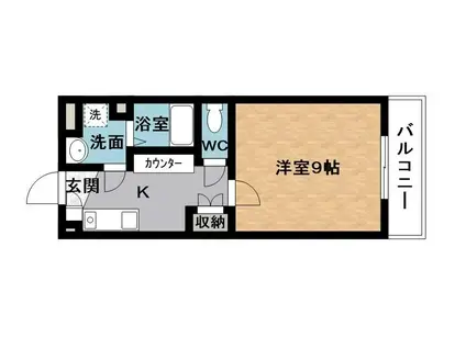 フォレスト・イン・シラーズ(1K/1階)の間取り写真