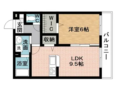 FAMZ HATTORI(1LDK/3階)の間取り写真