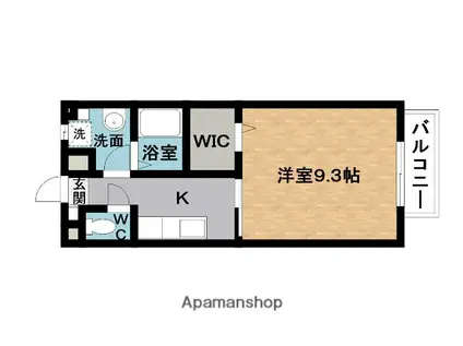 フラット立石 楯岡 C棟(1K/2階)の間取り写真