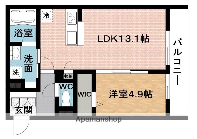 BEREO服部(1LDK/2階)の間取り写真