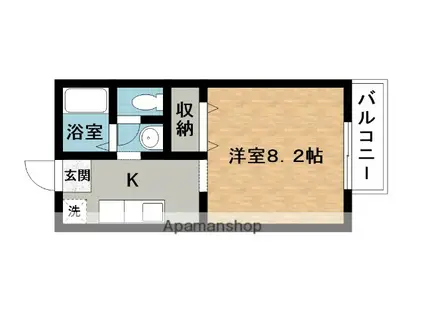 ハイツアステリオン(1K/2階)の間取り写真