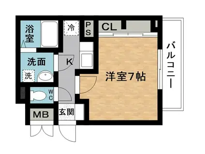 ホワイトパレス ネオ(1K/3階)の間取り写真