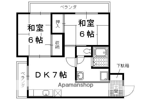 コープKIZAKI(2DK/1階)の間取り写真