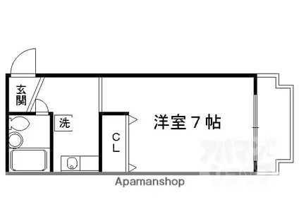 VIPエスポート(1K/7階)の間取り写真