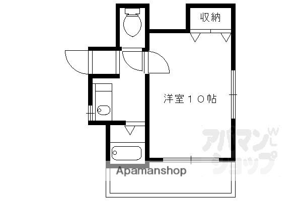 昭和屋ビル(1K/4階)の間取り写真