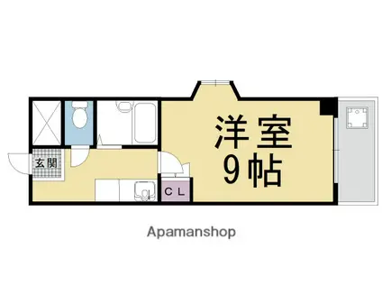 メゾンセザンヌ(1K/1階)の間取り写真