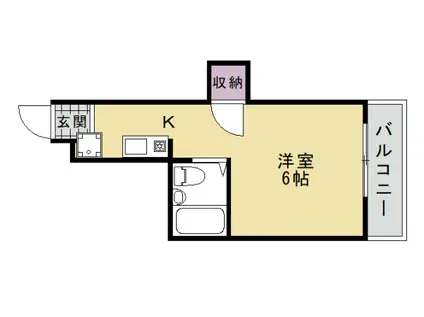 レスポワールユキオ(1K/3階)の間取り写真