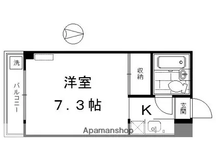 ロードアベニュー(1K/3階)の間取り写真