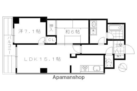 パインフィールド吉祥院(2LDK/5階)の間取り写真