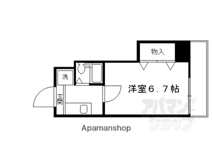 甍・林治(1K/2階)の間取り写真