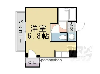 メゾン藤重(1K/2階)の間取り写真