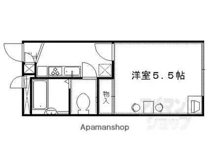 レオパレスプリムラ(1K/1階)の間取り写真