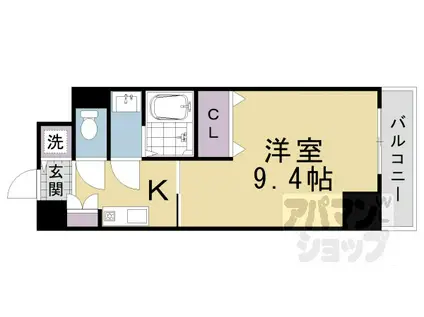 ジュノン(1K/5階)の間取り写真