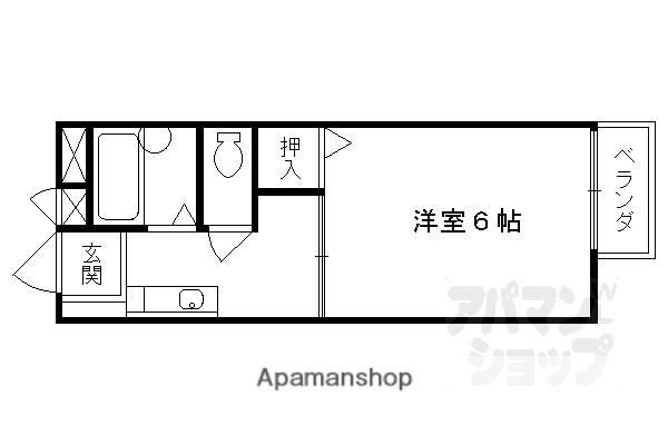 和泉ハイツ(1K/1階)の間取り写真