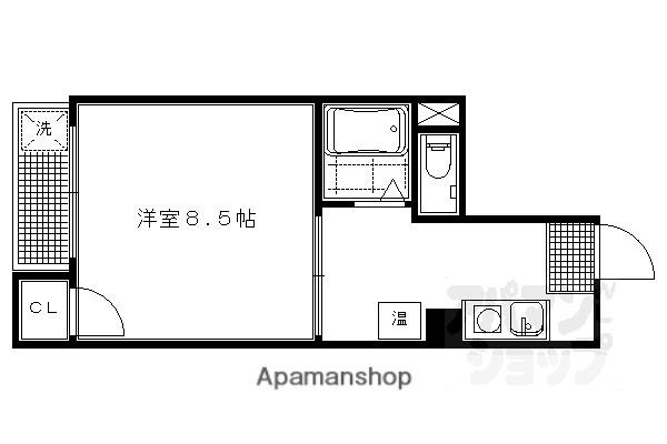 正中ビル(1K/4階)の間取り写真