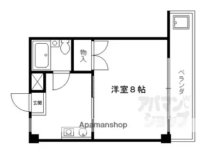 エザーンスあおい(1K/4階)の間取り写真