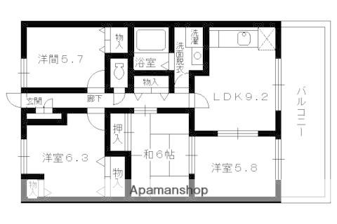 エスポワールKYO(4LDK/1階)の間取り写真