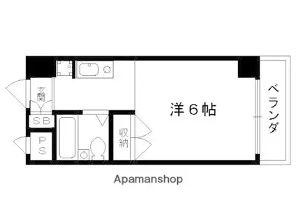 RESID787(1K/2階)の間取り写真