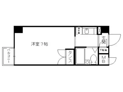 山科 SQUARE(1K/3階)の間取り写真