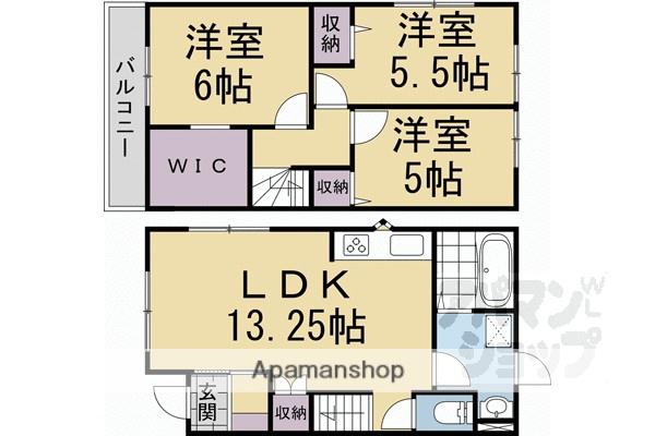 セントフィオーレ淀(3LDK)の間取り写真