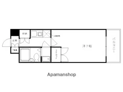 デイスターアベニュー(1K/4階)の間取り写真