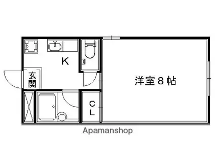 THE SOKYU(1K/2階)の間取り写真