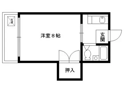 メゾンヴェール21(1K/3階)の間取り写真