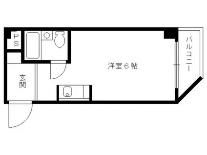 アルビオンシティ京都沢町(ワンルーム/3階)の間取り写真