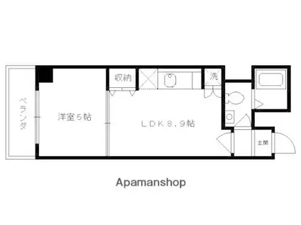 MORE七条(1LDK/2階)の間取り写真